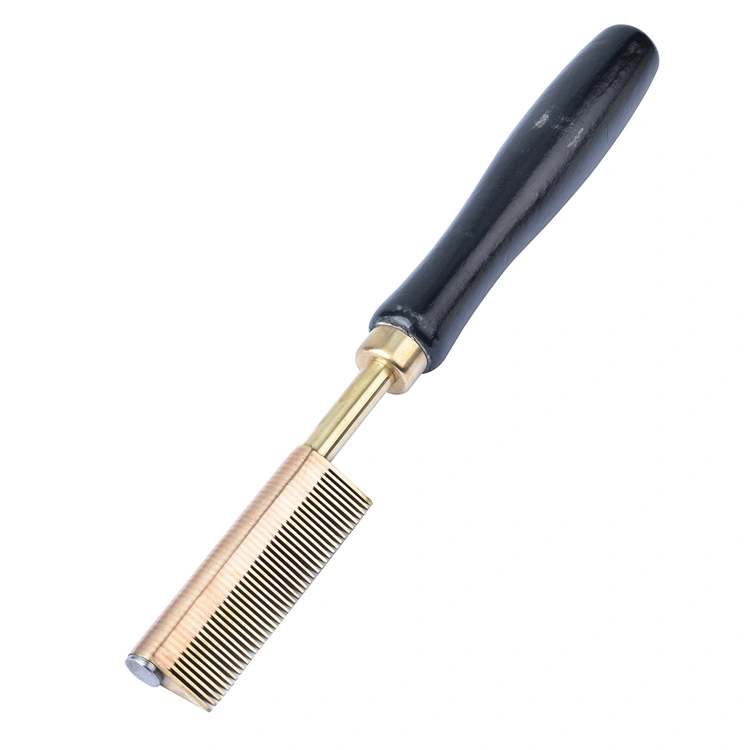 Mini peigne de pressage à chaud en laiton